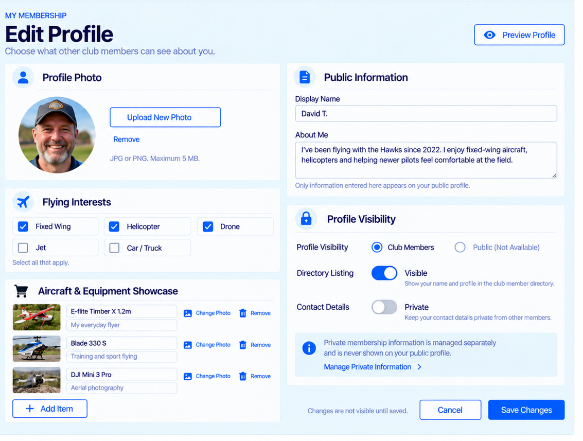 Demo member profile portrait